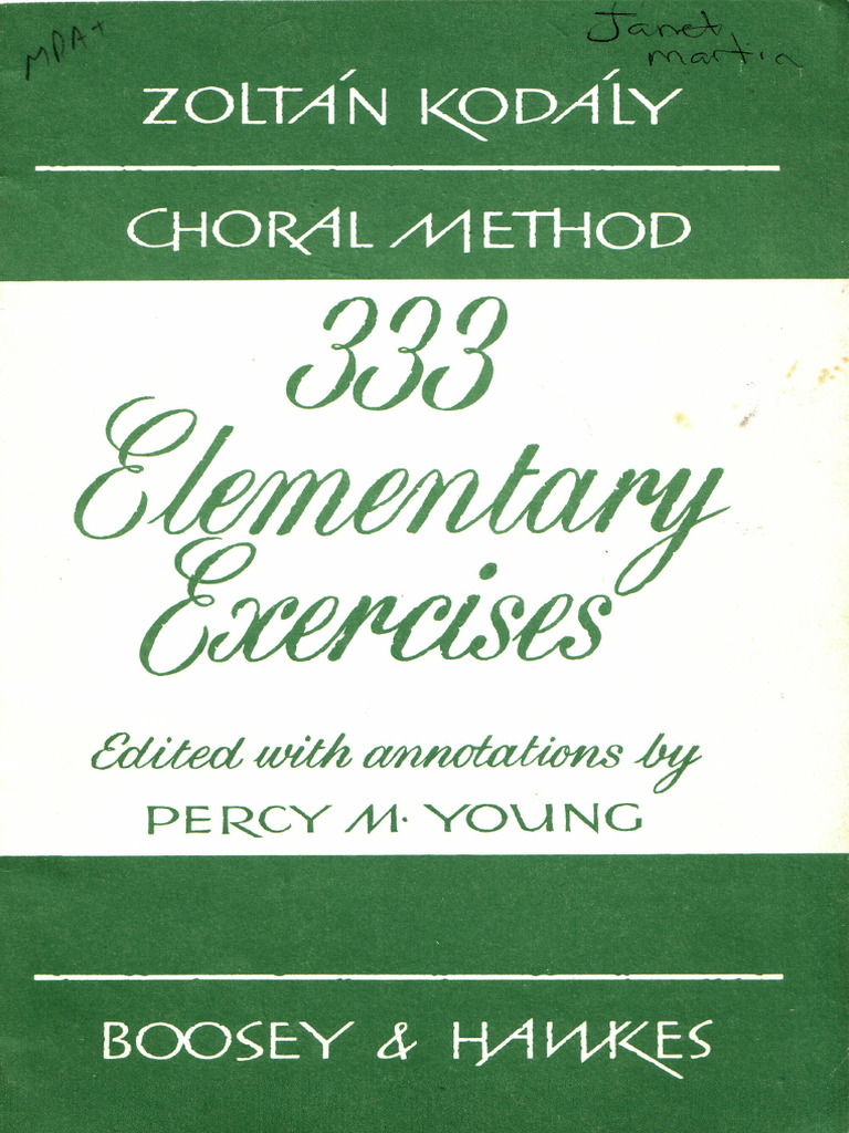 Kodaly 333 exercises pdf
