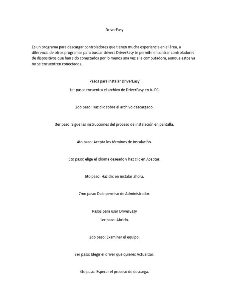 Driver easy pdf