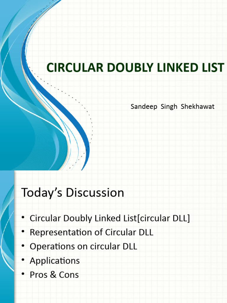 Circular Doubly Linked List Overview | PDF | Data | Computer Science