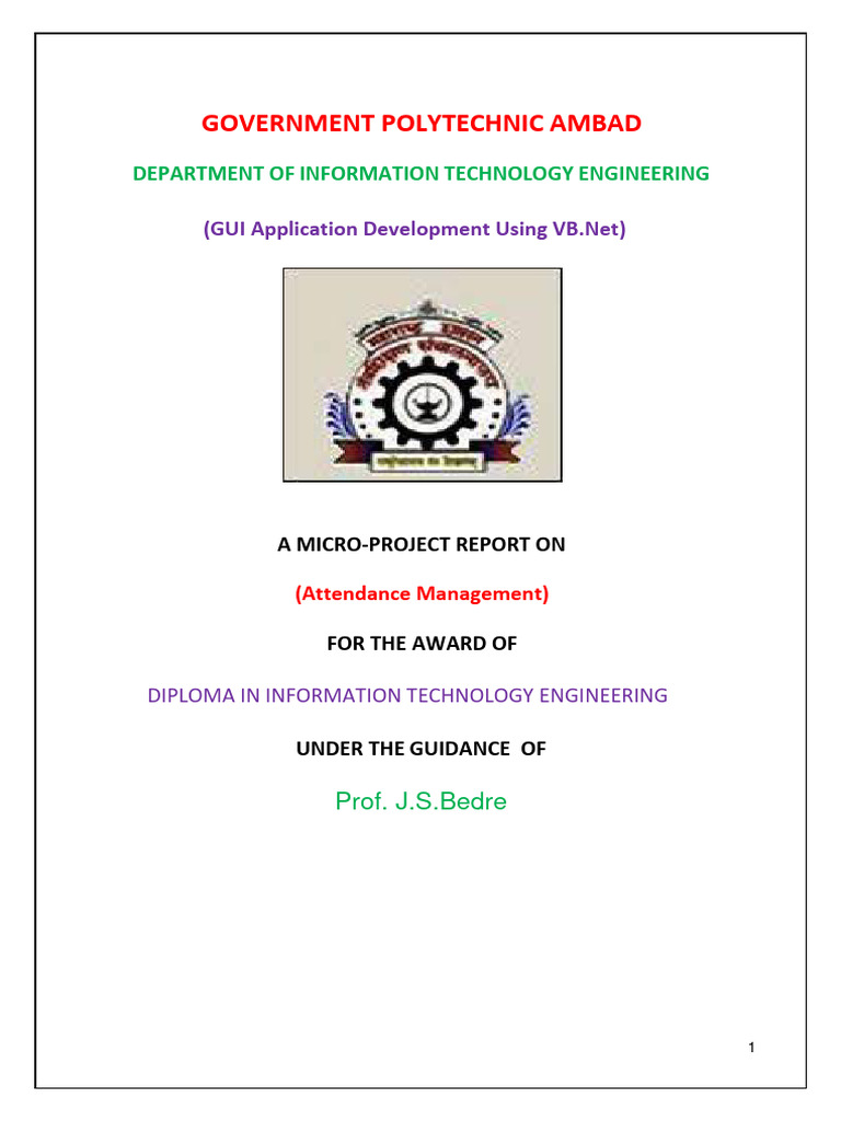 Attandanc mangemant system gad pdf microsoft access visual