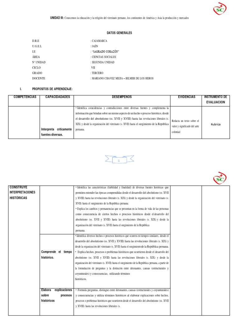 Tercera Unidad Didáctica Iii | PDF | Aprendizaje | Desarrollo sostenible