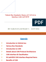 Vehicle Bus Standards. Basics of Can & Its Interface With Labview