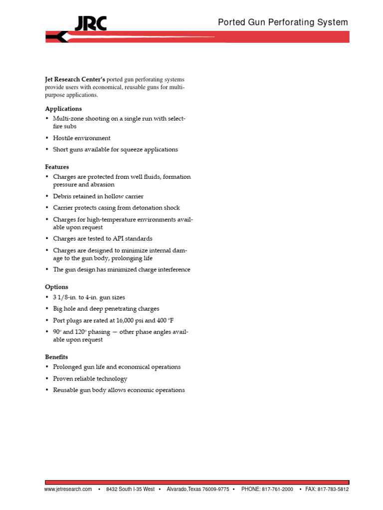 08 - Ported Gun Perforating System | PDF | Science & Mathematics ...