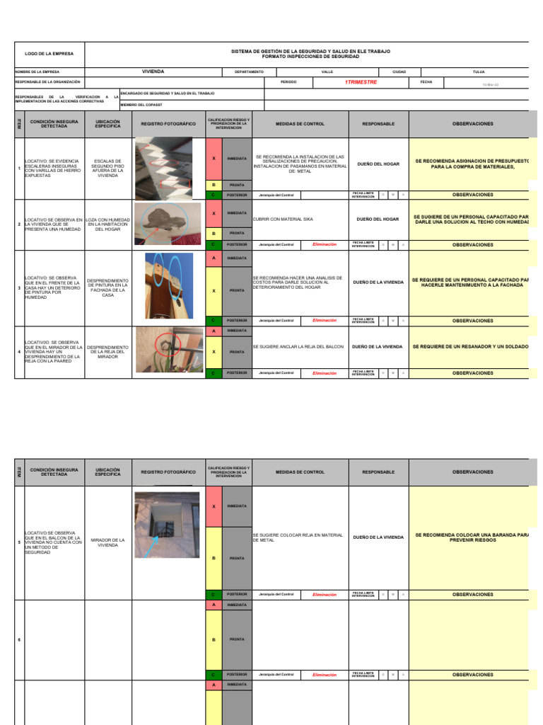Plantilla de Seguridad Completa y Terminada | PDF