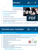 4 - Critères - Selection - Conseils - Entretiens