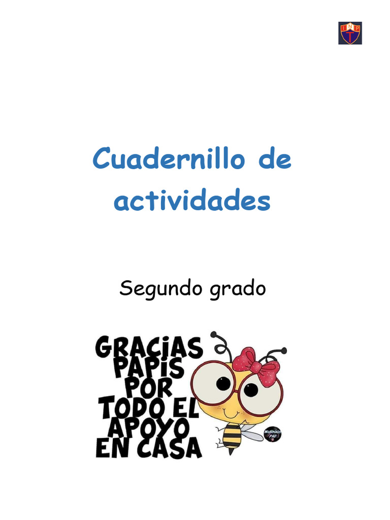 Cuadernillo de Actividades para Segundo Grado | PDF | Artes del ...