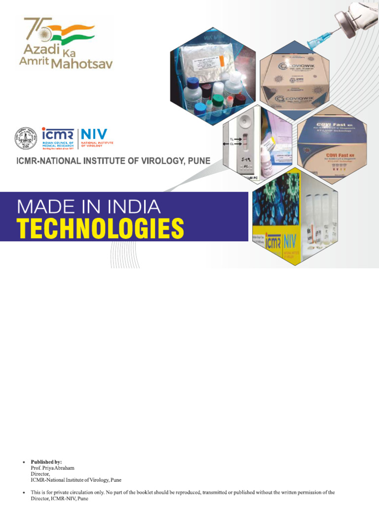 ICMR-NIV Handbook: Indian Health Technologies | PDF | Elisa | Serology