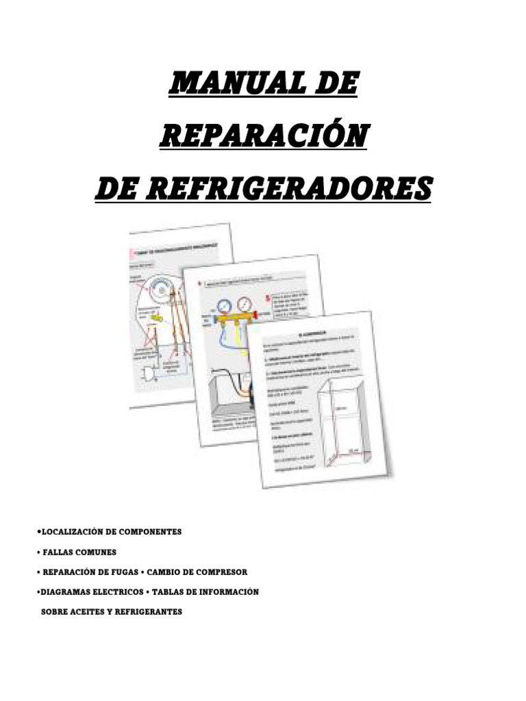 Manual de Refrigeración 1 | PDF | Refrigerador | Termostato