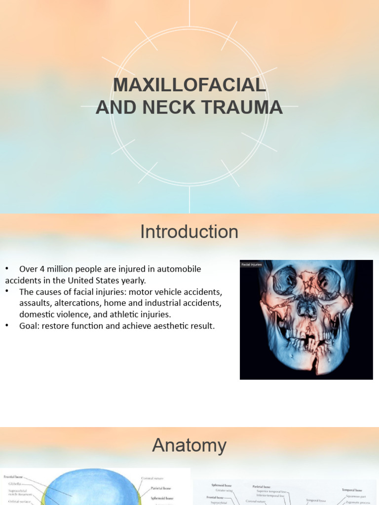 Maxillofacial and Neck Trauma Overview | PDF | Medical Specialties | Injury
