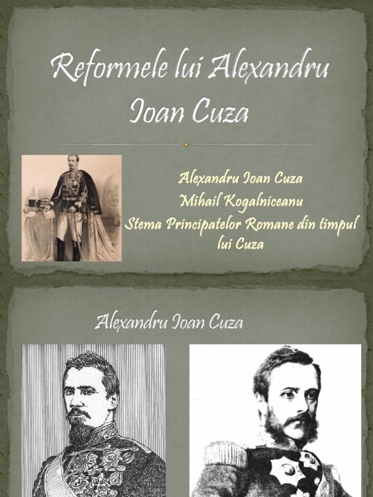 Reformele Lui Alexandru Ioan Cuza