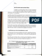 Especificaciones de Concreto para Acciones Fisicas