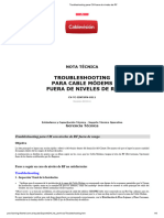 Troubleshooting para CM Fuera de Niveles de RF