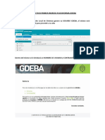 Instructivo Primer Ingreso Plataforma Gdeba