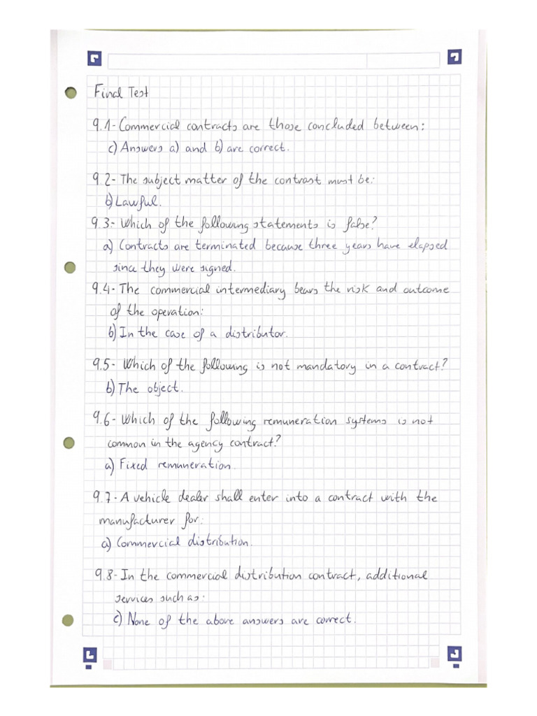 Final Test Unit 9 | PDF