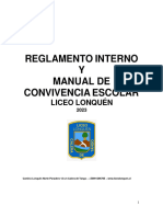Reglamento Interno Liceo Lonquén 2023 (Con Rgto. Párvulo y Vespertino) M