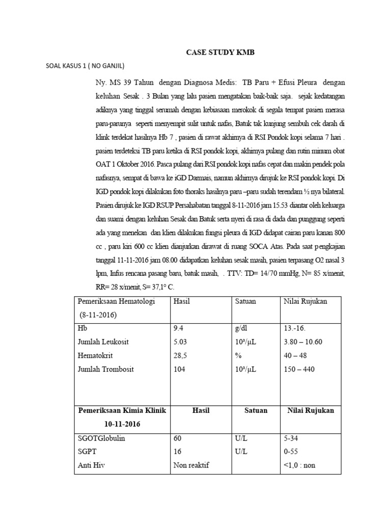 Case Study KMB | PDF | Sains & Matematika