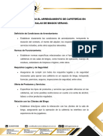 Políticas para El Arrendamiento de Cafeterías en Salas de