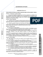 Resolución - Ordenanza - ORDENANZA FISCAL #3 - ICIO TAUSTE