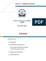 Lec 03 - Payback Periodd - PCFM PDF 02102023 110448pm 23022024 023719pm