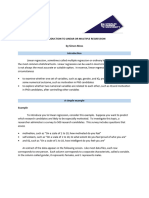 Introduction To Linear or Multiple Regression