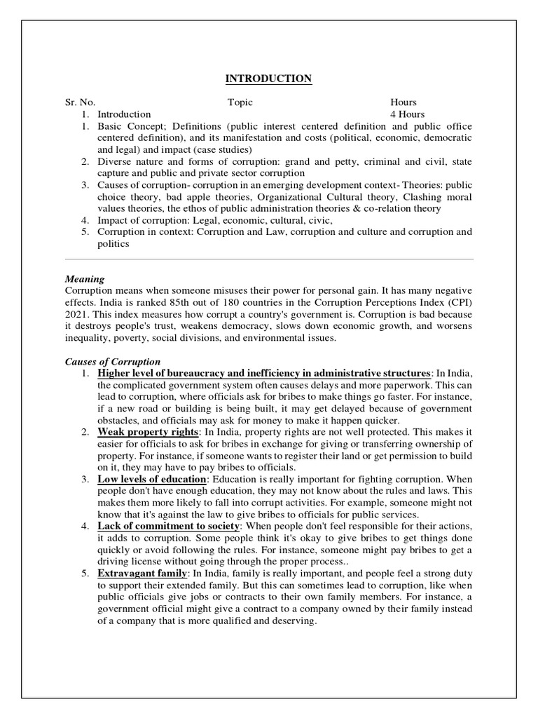 Understanding Corruption: Types and Causes | PDF | Corruption | Crimes