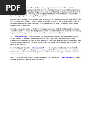 Short Research Paper Format