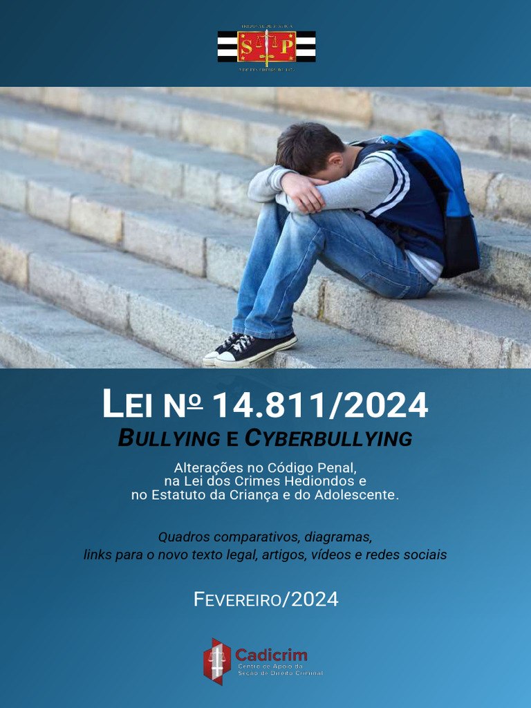 Lei 14.811.2024 Bullyng e Cyberbullying | Download grátis PDF | Assédio ...