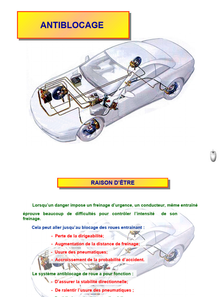 Fonctionnement du Système ABS | PDF | Système anti-blocage des roues ...