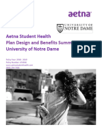 Aetna Student Health Plan Design and Benefits Summary Notre Dame 2018 19-7-24 18