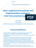 Italy's E-Government Policies and Implementation Strategies: Hints From Practical Experience