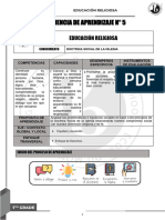 Experiencia 5 Separata 2023 Religión 7TH Ii Trim