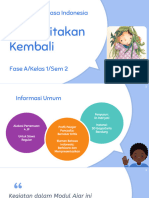 Modul Ajar Bahasa Indonesia - Menceritakan Kembali - Fase A