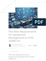The New Requirements For Equipment Management in FSSC 22000 V.6 - LinkedIn