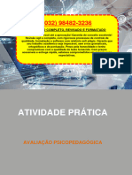 Resolução - (032 98482-3236) - Atividade Prática - Avaliação Psicopedagógica