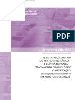 Programa VIH/SIDA: Do Hiv para Vigilância E Clínica Revisada Classificação em Adultos E Crianças