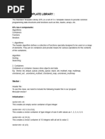 Vectors and Matrices in STL