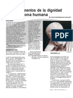 Los Fundamentos de La Dignidad de La Persona Humana - Dr. José Luis Jiménez Garrote