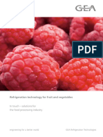 Refrigeration Technology For Fruit and Vegetables: in Touch - Solutions For The Food Processing Industry