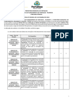 Prefeitura Municipal de Fortaleza Instituto de Planejamento de Fortaleza - Iplanfor Concurso Público EDITAL #03/2024, DE 11 DE MARÇO DE 2024