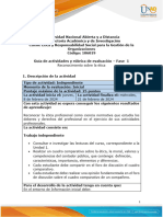 Guía de Actividades y Rúbrica de Evaluación - Unidad 1 - Fase 1 - Reconocimiento Sobre La Ética