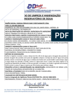 CERTIFICADO UFGD 01.2020 1 - LIMPEZA E DESINFECÇÃO DE CAIXAS E RESERVATÓRIOS D'ÁGUA - Perucci