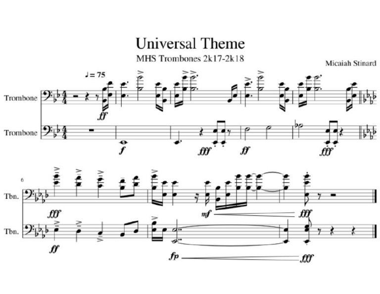 Universal Movie Theme | PDF