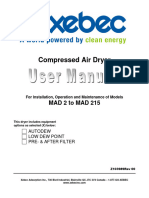 MAD2 To MAD215 Desiccant Dryer