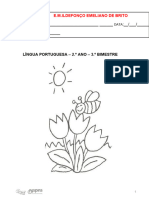 Prova de Portugues 3 Bimestre A Luciana