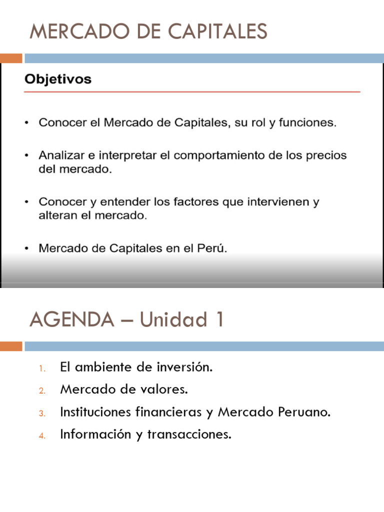 Introducción al Mercado de Capitales | PDF | Compartir (Finanzas ...