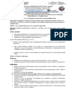 La Gestión Escolar y Rol Directivo, Tarea 1