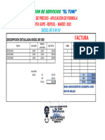 Factura: Estacion de Servicios