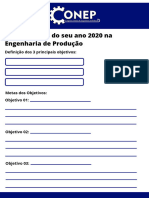 Planejamento Do Seu Ano 2020 Na Engenharia de Produção