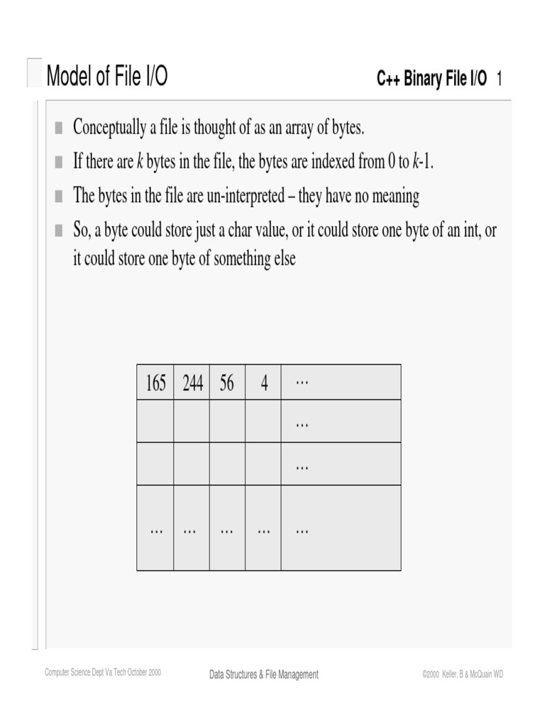 Binary File IO | PDF | Pointer (Computer Programming) | Integer ...