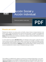 Acción Social y Acción Individual